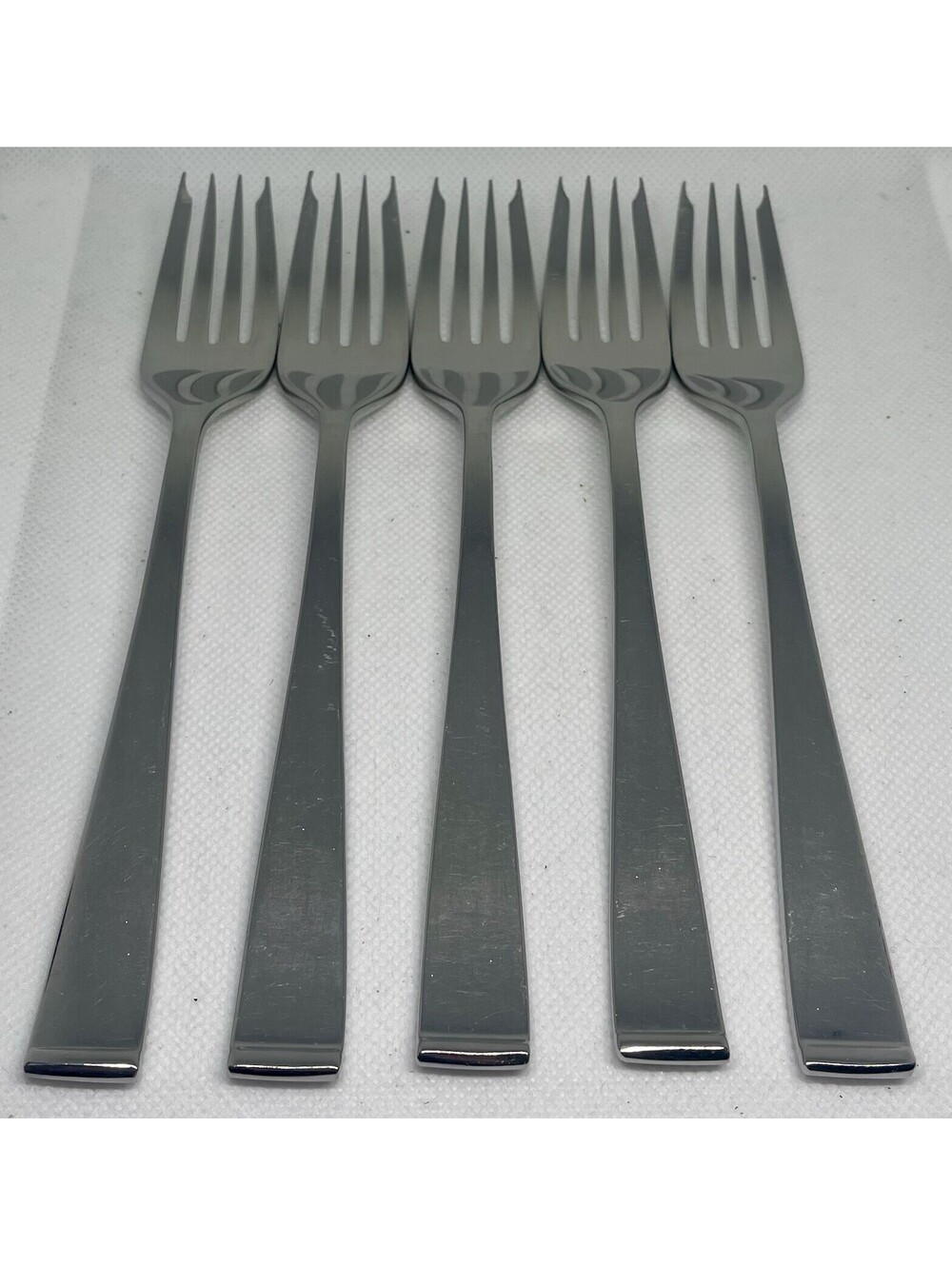 (5) Lyon New Charm Stainless Salad Fork Lot ~ 7”